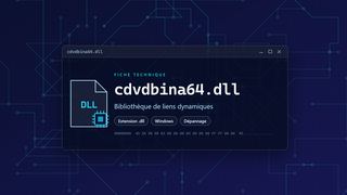 Visuel technique du fichier cdvdbina64.dll, bibliothèque de liens dynamiques de Windows