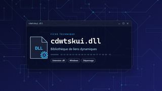 Visuel technique du fichier cdwtskui.dll, bibliothèque de liens dynamiques de Windows