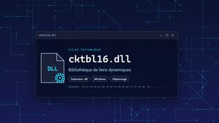 Visuel technique du fichier cktbl16.dll, bibliothèque de liens dynamiques de Windows