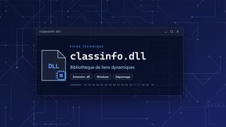 Visuel technique du fichier classinfo.dll, bibliothèque de liens dynamiques de Windows