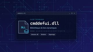 Visuel technique du fichier cmddefui.dll, bibliothèque de liens dynamiques de Windows