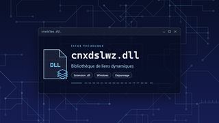 Visuel technique du fichier cnxdslwz.dll, bibliothèque de liens dynamiques de Windows