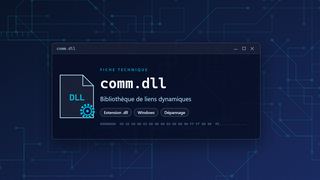 Visuel technique du fichier comm.dll, bibliothèque de liens dynamiques de Windows