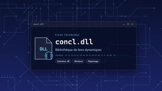 Visuel technique du fichier concl.dll, bibliothèque de liens dynamiques de Windows