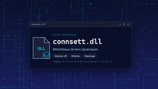 Visuel technique du fichier connsett.dll, bibliothèque de liens dynamiques de Windows