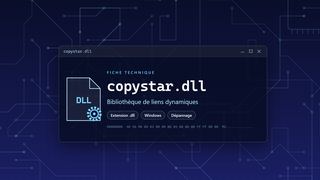 Visuel technique du fichier copystar.dll, bibliothèque de liens dynamiques de Windows