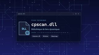 Visuel technique du fichier cpscan.dll, bibliothèque de liens dynamiques de Windows