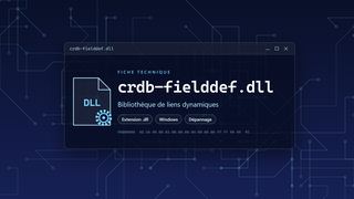 Visuel technique du fichier crdb-fielddef.dll, bibliothèque de liens dynamiques de Windows