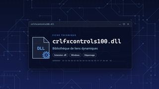 Visuel technique du fichier crlfxcontrols100.dll, bibliothèque de liens dynamiques de Windows