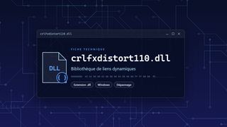 Visuel technique du fichier crlfxdistort110.dll, bibliothèque de liens dynamiques de Windows