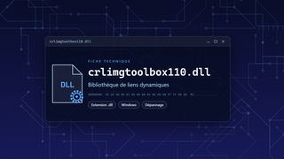 Visuel technique du fichier crlimgtoolbox110.dll, bibliothèque de liens dynamiques de Windows