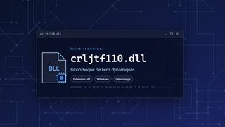 Visuel technique du fichier crljtf110.dll, bibliothèque de liens dynamiques de Windows