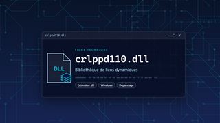 Visuel technique du fichier crlppd110.dll, bibliothèque de liens dynamiques de Windows