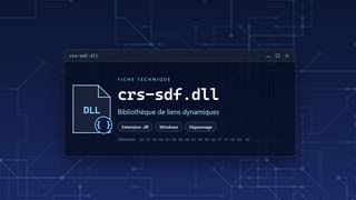 Visuel technique du fichier crs-sdf.dll, bibliothèque de liens dynamiques de Windows