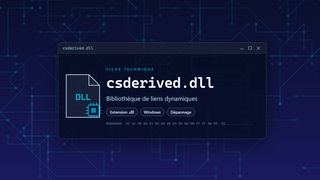 Visuel technique du fichier csderived.dll, bibliothèque de liens dynamiques de Windows