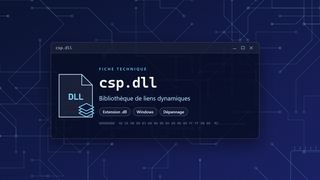 Visuel technique du fichier csp.dll, bibliothèque de liens dynamiques de Windows
