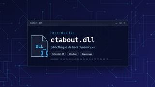 Visuel technique du fichier ctabout.dll, bibliothèque de liens dynamiques de Windows