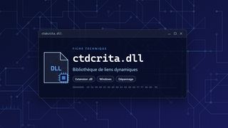 Visuel technique du fichier ctdcrita.dll, bibliothèque de liens dynamiques de Windows