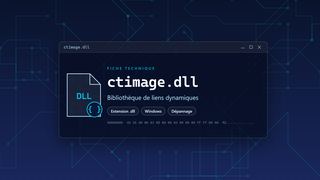 Visuel technique du fichier ctimage.dll, bibliothèque de liens dynamiques de Windows