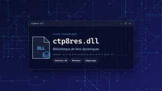 Visuel technique du fichier ctp8res.dll, bibliothèque de liens dynamiques de Windows