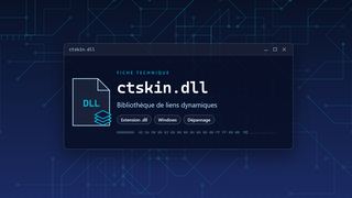 Visuel technique du fichier ctskin.dll, bibliothèque de liens dynamiques de Windows