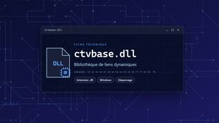 Visuel technique du fichier ctvbase.dll, bibliothèque de liens dynamiques de Windows