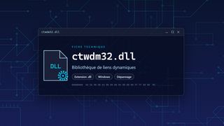 Visuel technique du fichier ctwdm32.dll, bibliothèque de liens dynamiques de Windows