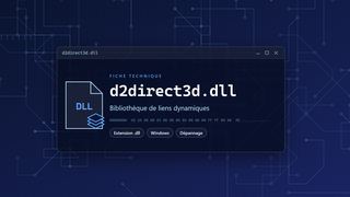 Visuel technique du fichier d2direct3d.dll, bibliothèque de liens dynamiques de Windows