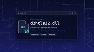 Visuel technique du fichier d2htls32.dll, bibliothèque de liens dynamiques de Windows