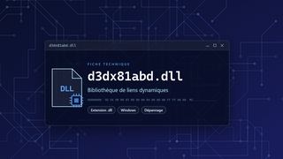 Visuel technique du fichier d3dx81abd.dll, bibliothèque de liens dynamiques de Windows