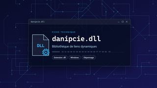 Visuel technique du fichier danipcie.dll, bibliothèque de liens dynamiques de Windows