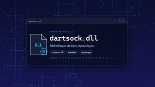 Visuel technique du fichier dartsock.dll, bibliothèque de liens dynamiques de Windows