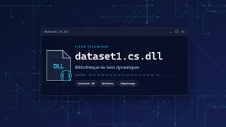 Visuel technique du fichier dataset1.cs.dll, bibliothèque de liens dynamiques de Windows
