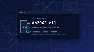 Visuel technique du fichier db2063.dll, bibliothèque de liens dynamiques de Windows