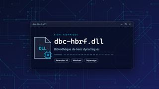 Visuel technique du fichier dbc-hbrf.dll, bibliothèque de liens dynamiques de Windows