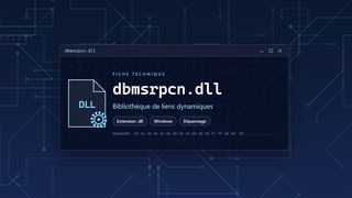 Visuel technique du fichier dbmsrpcn.dll, bibliothèque de liens dynamiques de Windows