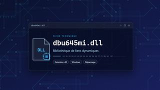 Visuel technique du fichier dbu645mi.dll, bibliothèque de liens dynamiques de Windows