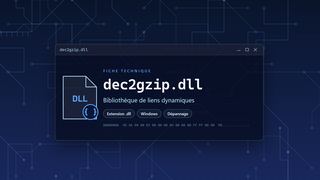 Visuel technique du fichier dec2gzip.dll, bibliothèque de liens dynamiques de Windows