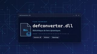 Visuel technique du fichier defconvertor.dll, bibliothèque de liens dynamiques de Windows