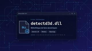 Visuel technique du fichier detectd3d.dll, bibliothèque de liens dynamiques de Windows
