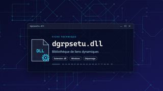 Visuel technique du fichier dgrpsetu.dll, bibliothèque de liens dynamiques de Windows
