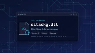 Visuel technique du fichier ditaskg.dll, bibliothèque de liens dynamiques de Windows