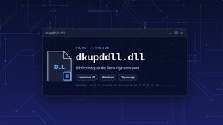 Visuel technique du fichier dkupddll.dll, bibliothèque de liens dynamiques de Windows