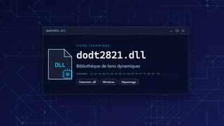 Visuel technique du fichier dodt2821.dll, bibliothèque de liens dynamiques de Windows