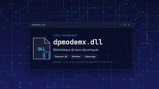 Visuel technique du fichier dpmodemx.dll, bibliothèque de liens dynamiques de Windows