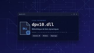 Visuel technique du fichier dpv10.dll, bibliothèque de liens dynamiques de Windows