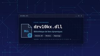 Visuel technique du fichier drv10kx.dll, bibliothèque de liens dynamiques de Windows