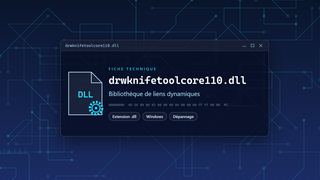 Visuel technique du fichier drwknifetoolcore110.dll, bibliothèque de liens dynamiques de Windows