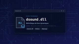 Visuel technique du fichier dsound.dll, bibliothèque de liens dynamiques de Windows
