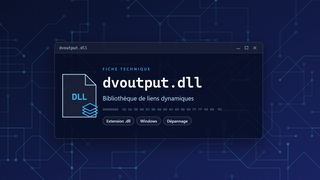 Visuel technique du fichier dvoutput.dll, bibliothèque de liens dynamiques de Windows